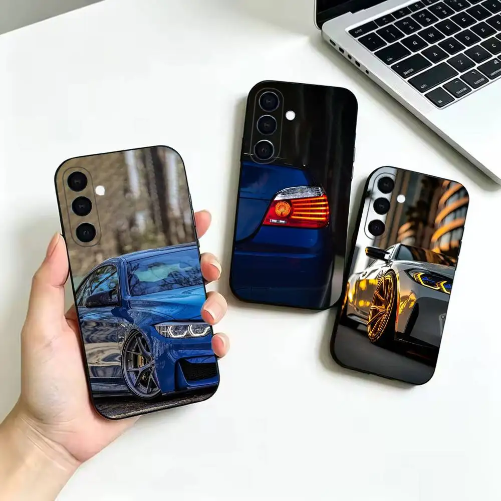 Blue Red Car Soft Black Cover, Fit for Samsung Galaxy A02S,A12,A22,A32,A42,A52,A21S,A31,A41,A51,A71,A72,A73,A30S