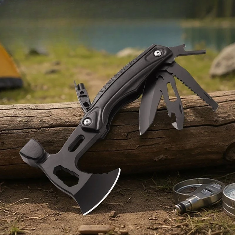 New EDC High-quality Multi-functional Axes Hammers Outdoor Emergency Rescue Cutting Household Firewood Cutting and Hand Tools