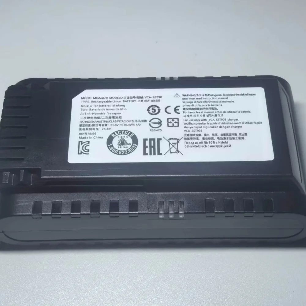 High quality products for jet75 jet90 vacuum cleaner 21.6v 4000mah vca-sbt90 replacement battery