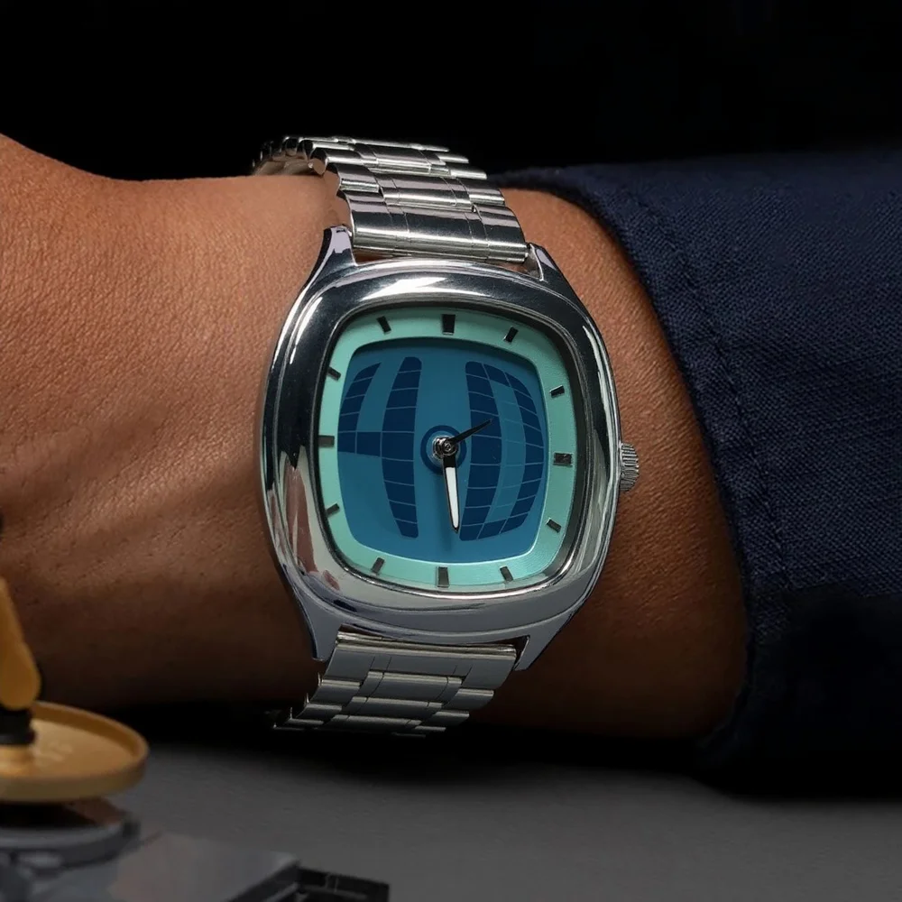 

Квадратные кварцевые часы AAA, деловой цвет, указатель Y2K, номер, двойной дисплей, стальные популярные часы, мужские персонализированные часы с динамическим дизайном