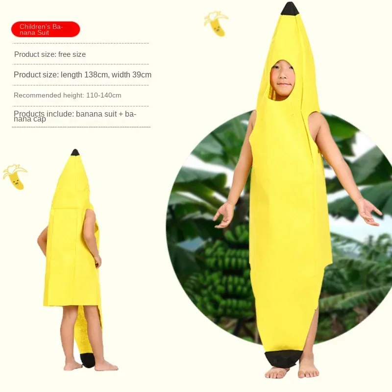 1-10 pezzi Costume da frutta abbigliamento da prestazione per bambini frutta Banana abbigliamento prestazioni per l\'asilo Performance sul palco