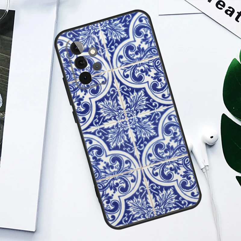 Portuguese Tiles Case For Samsung Galaxy A34 A54 A14 A52 A12 A22 A32 A42 A72 A13 A33 A53 A73 A51 A71 Cover