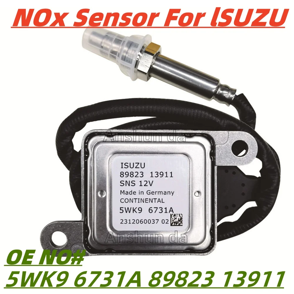 5WK96731A 8982313911 Nitrogen Oxide Sensor NOX Sensor for 2010-2016 Isuzu NRR/NRR-HD/NQR/NPR/NPR-HD/Reach 3.0L-5.2L