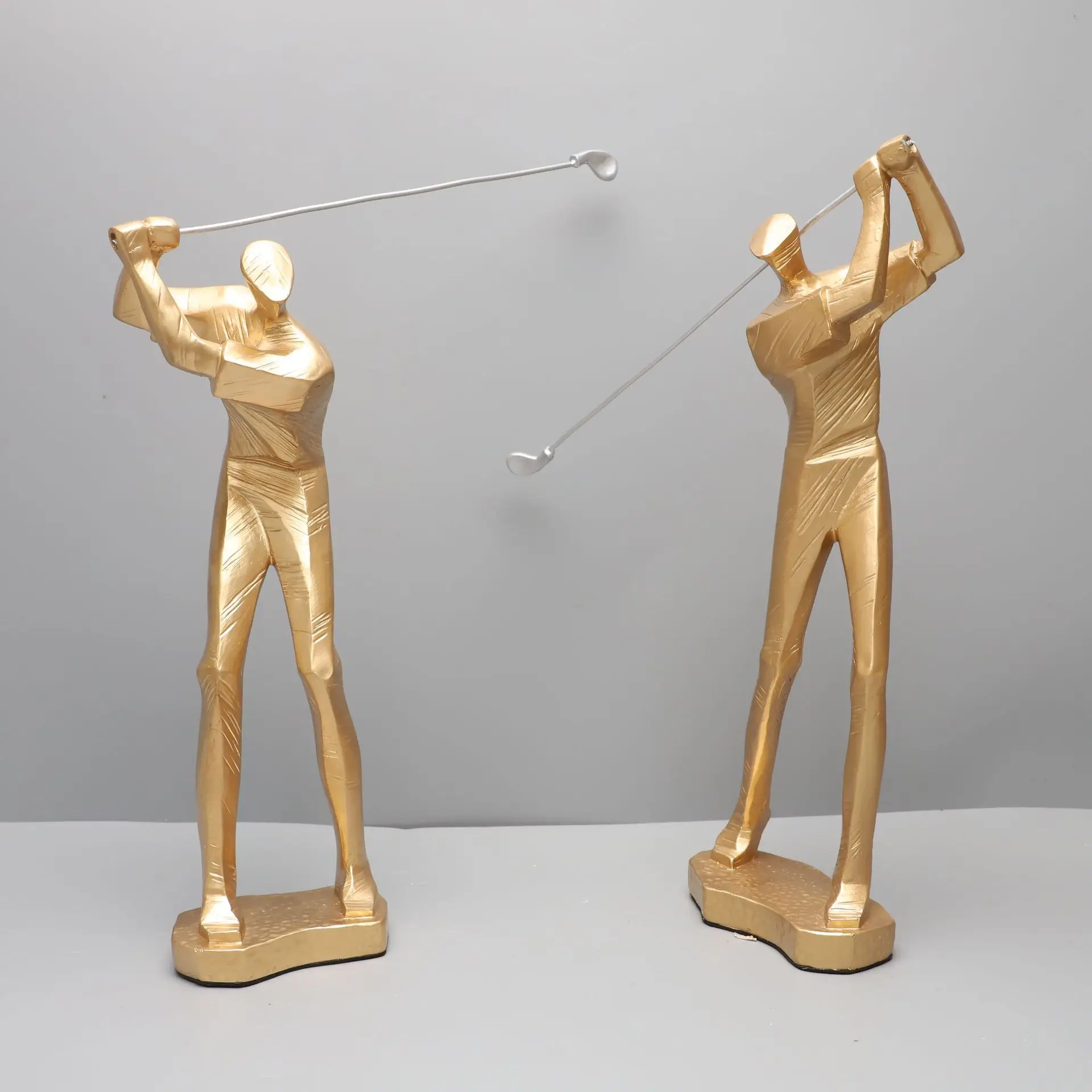 

Custom Resin Golfer Figure Statue Office Hotel Decoration Sport Golf Character Ornaments