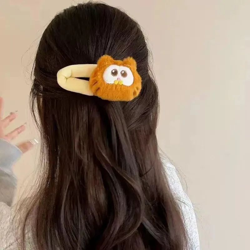 Garfield Jon Abackel Irene Odie Pooky Cute Creative Breaking off Clip Hair Rope High Beauty Value Girl's Heart Clip Headwear view 6