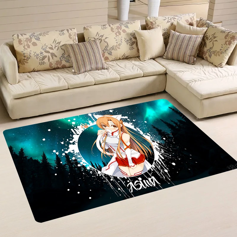 

Sword Art Online Rug Room Mats Floor Mat Rugs Home Balcony Carpets Doormat Entrance Door Kitchen Carpet Foot Bathroom Bath House