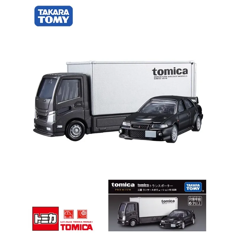 TAKARA TOMY TOMICA transport vehicle Mitsubishi GSR alloy model, children's collection of decorative toys, gifts for children.