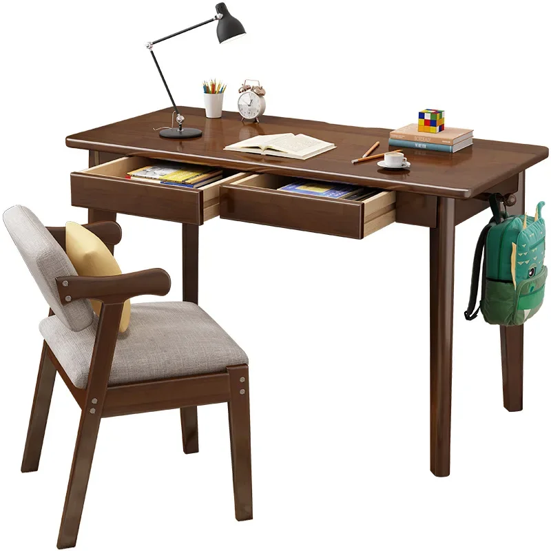 

Nordic solid wood desk, student desk, study desk, adult office, simple small apartment for home use