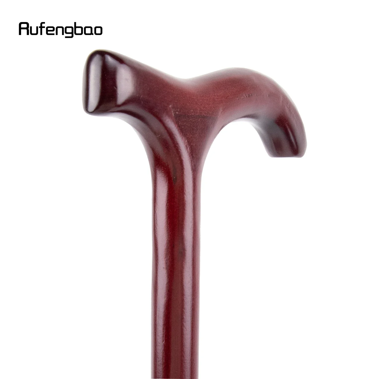 Red Wooden Single Joint Fashion Walking Stick Decorative Cospaly Cane Halloween Mace Crutch  Wand Crosier 92cm