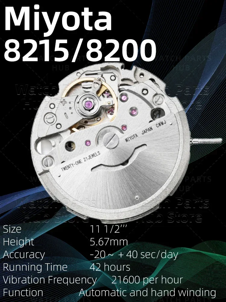 New Miyota 8215 Watch Movement Genuine Original 8200 Mouvement