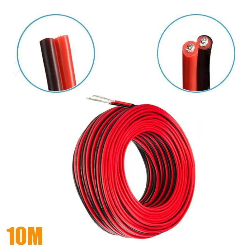 

10M Heat-resistant cable wire Soft silicone wire 16AWG 18AWG 20AWG 22AWG 24AWG 26AWG 28AWG heat-resistant silicone