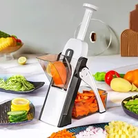 Kitchen Vegetable Cutter Safe Manual Multi-function Salad Chopper Potato Slicer Cheese Graters Kitchen Tools French Fries Cutter