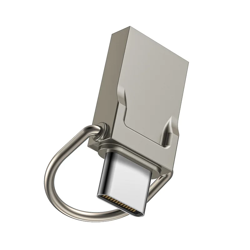 DM USB 2.0 100 MB/S USB 플래시 드라이브, 금속 가죽 펜 드라이브, C타입 자동차 USB 방수 메모리 스틱 펜 드라이브, 64GB