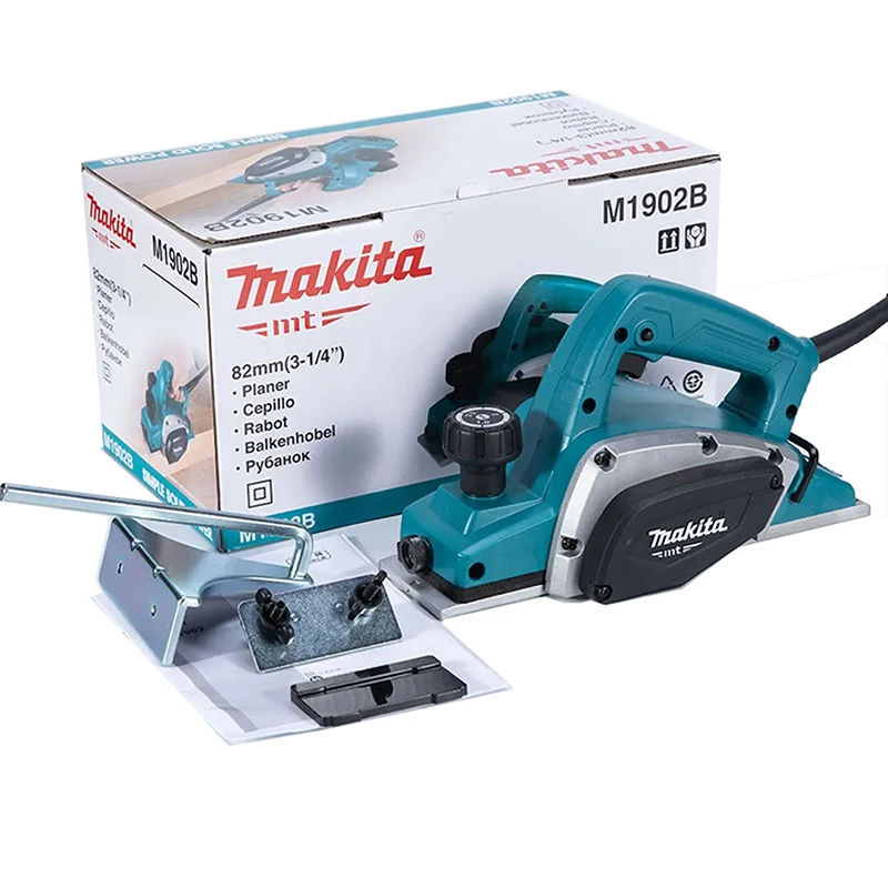 Imagem -06 - Makita-plaina Elétrica Portátil para Trabalhar Madeira Alta Potência Multifuncional Doméstica 82 mm 31 220v 500w 16.000 Rpm M1902b