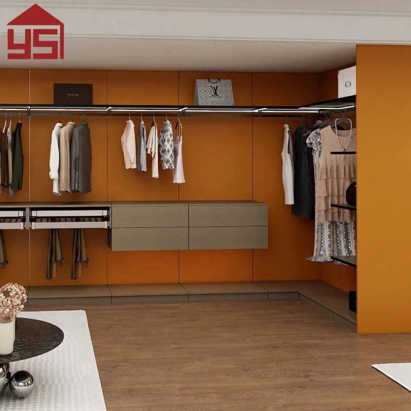 custom.Terracotta Timeless Durable Multi-Functional Walk-in Wardrobe with Oak Veneer Interior Designers