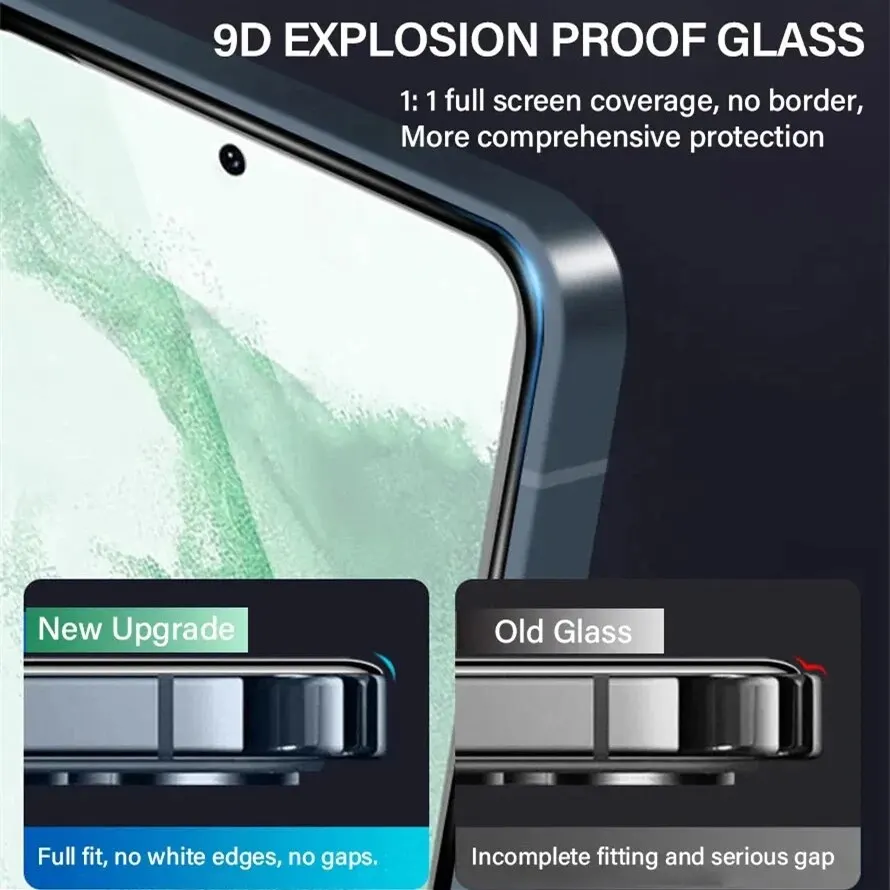 2PCS Fingerprint Unlocking Tempered Glass For Samsung Galaxy S24 Ultra S23 S22 S21 Plus Screen Protector For Samsung S21 S20 FE