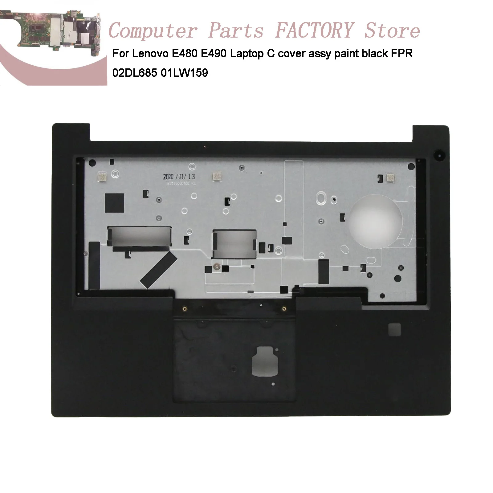 

Для ноутбука Lenovo E480 E490 C крышка в сборе краска черная FPR 02DL685 01LW159