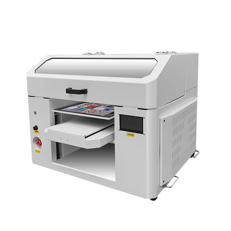 A3 3360 Flatbed UV Printer With XP600 Printhead White Ink Circulation Digital Printer For Acrylic Metal 3D Embossed Logo