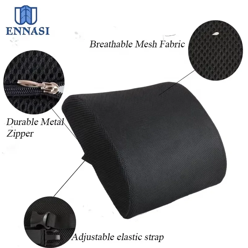 

【CHIMU HOME】 Breathable 3D Air Mesh Back Cushion Memory Foam Wedge Pillow for Reading Bed Rest Lumbar Support Lower Back Pain