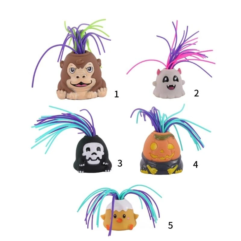 학생 사무실 압력 방출을 위한 손 짜기 두개골 장난감 비명 장난감