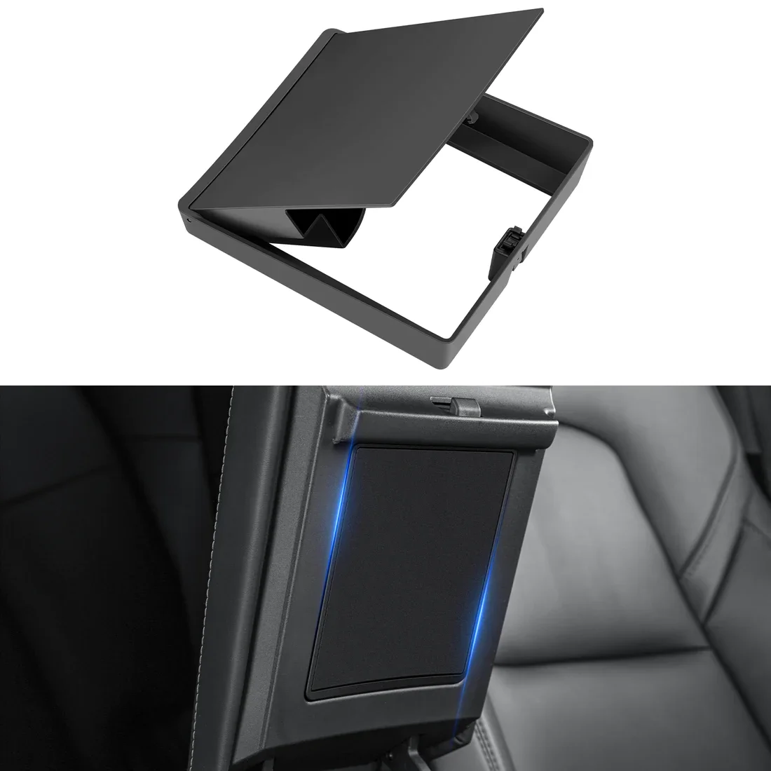 

For Tesla Model 3 Model Y Armrest Hidden Organizer Magnetic Center Console Hidden Storage Box Car Interior Accessories