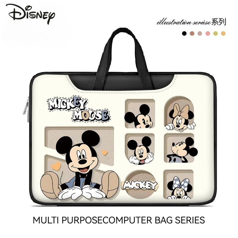 

Новая женская сумка для хранения планшета Disney, модная и высококачественная сумка для компьютера из искусственной кожи, универсальная сумка для хранения ноутбука для деловых поездок