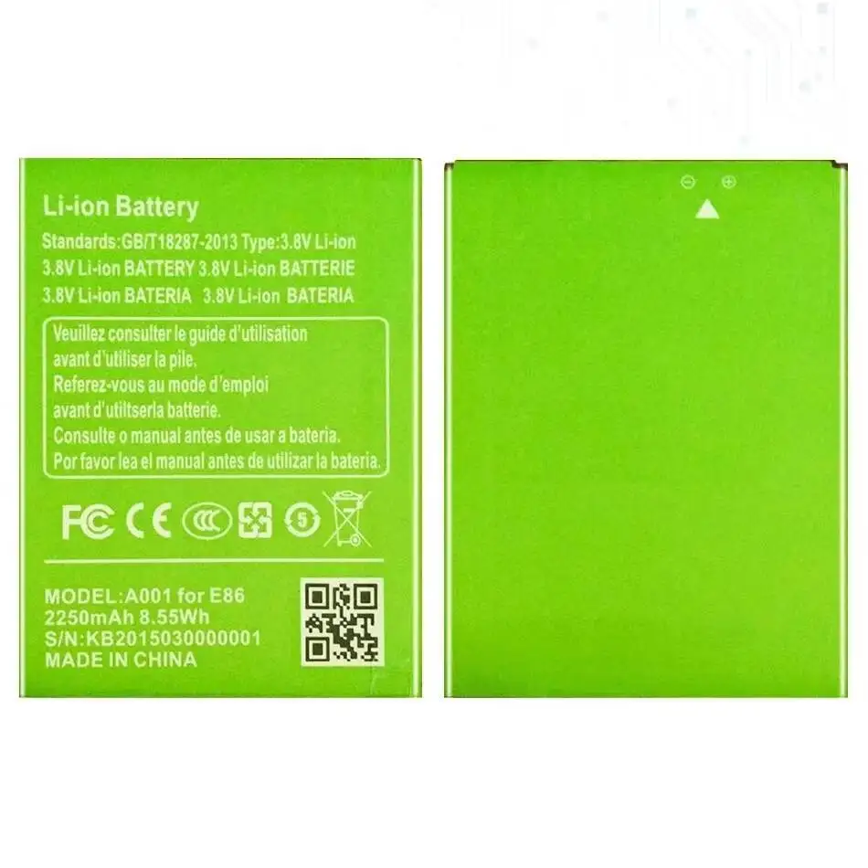 

2250Mah High Capacity For Timmy E86 Mobile Phone Battery