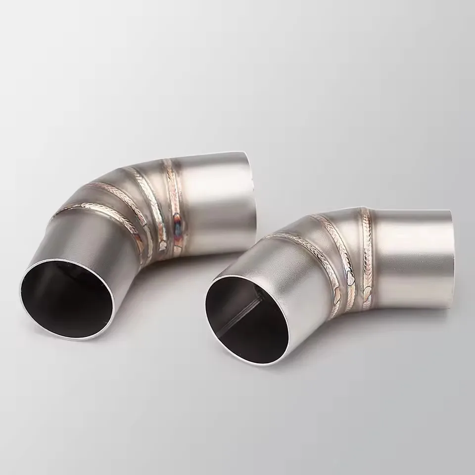 ل Ducati Monster 659 696 795 796 1100 الهروب نظام عادم الدراجة النارية الأوسط وصلة الأنابيب الخمار 51 مللي متر الانزلاق على ربط الأنابيب #6