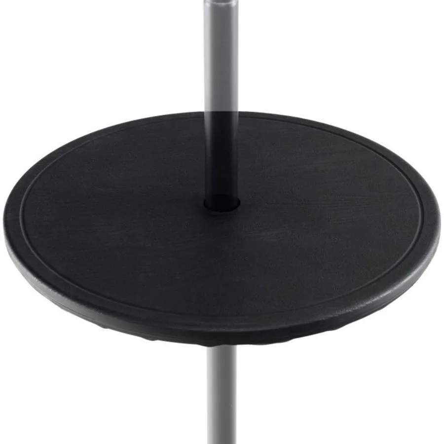 Mesa de guarda-chuva ajustável ao ar livre de 20 polegadas com furo para guarda-chuva de 1,5 polegadas