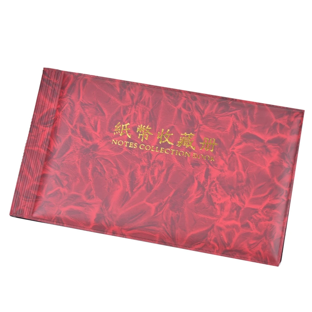 30 Pages Paper Money Currency Banknote Collection Book Storage Album Bill Money HolderRose