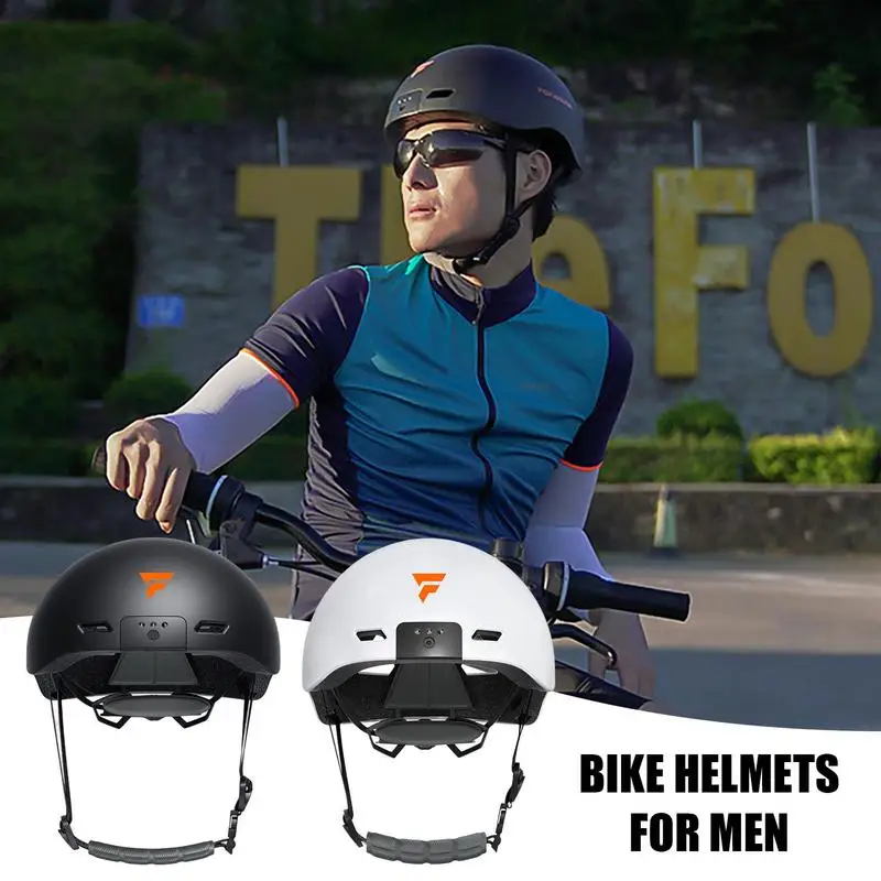 Bicycle Helmets With Wide-angle High-definition Lens Motorcycle Helmets