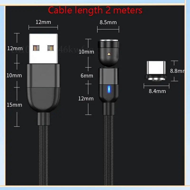 -A60I Magnetic Charging Micro-USB Cable Charger For Iphone 12 Mobile Phone Magnet USB Charger Type C Cable Cord