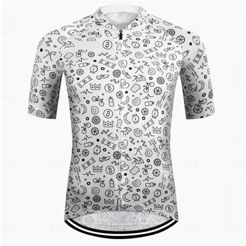 Summer High Quality 2023 New Team Men Cycling Jersey Clothing Black Short Sleeve Breathable Quick Dry Cycle Jersey