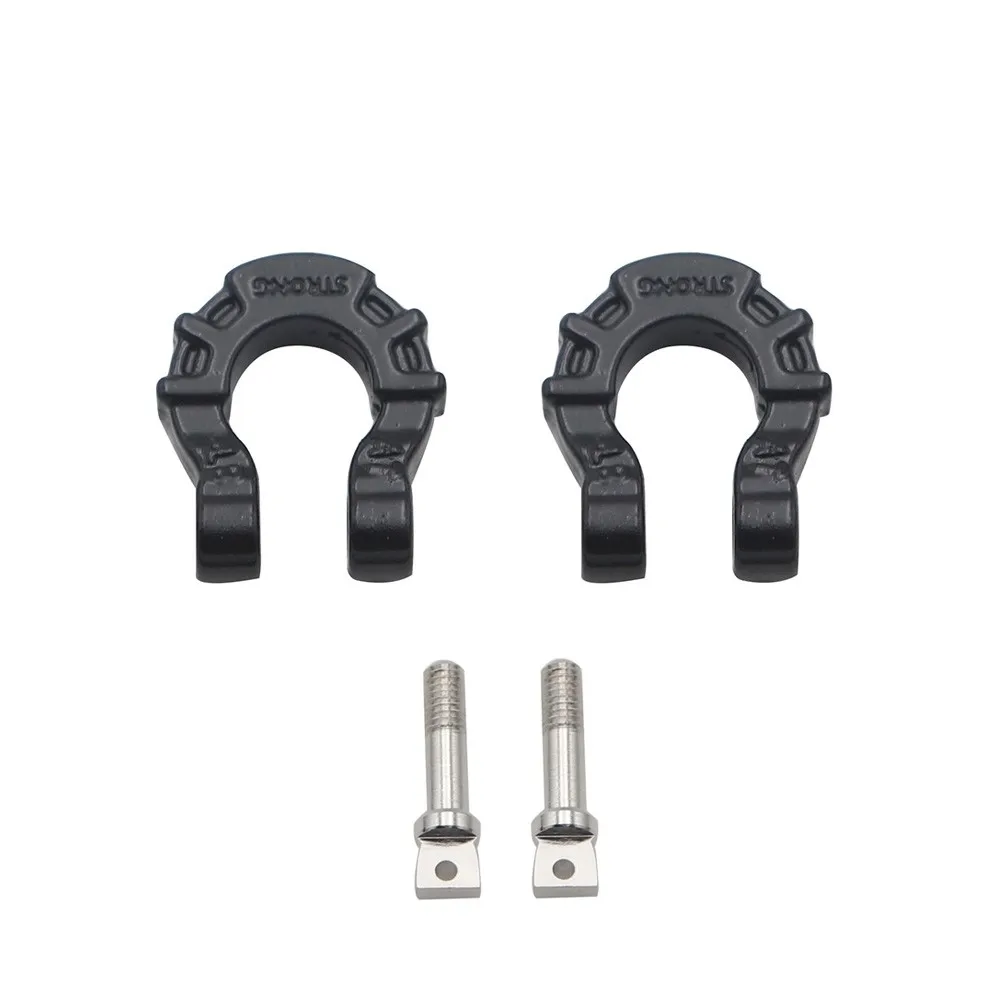 Metall Vorne Hinten Stoßstange Anhänger Haken Hitch Rettungs Abschleppschäkel Für 1/10 Rc Crawler Auto Traxxas Trx4 Trx6 Axial Scx10 D90 Yikong – Detail 6
