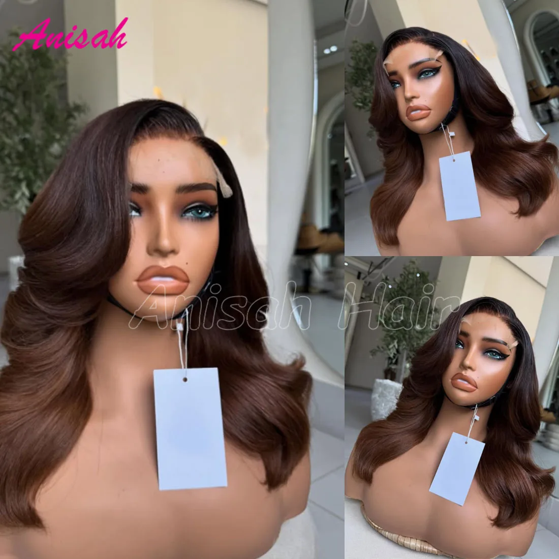 

13x6 13x4 Прозрачные кружевные фронтальные парики из 100% человеческих волос Объемная волна Бразильские бесклеевые парики фронта шнурка Человеческие волосы для женщин