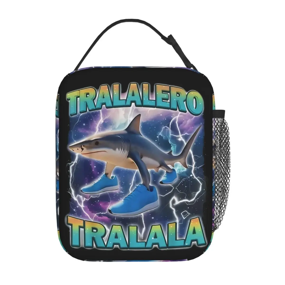

Tralalero Tralala Insulated Lunch Bag Large Italian Brainrot Meme Reusable Thermal Bag Tote Lunch Box Office Outdoor Bento Pouch