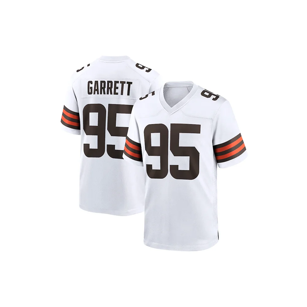 24-25 Adult Cleveland American Football Jersey Rugby Jersey Sportswear Training Jersey T-shirt Browns Garrett 95 Number