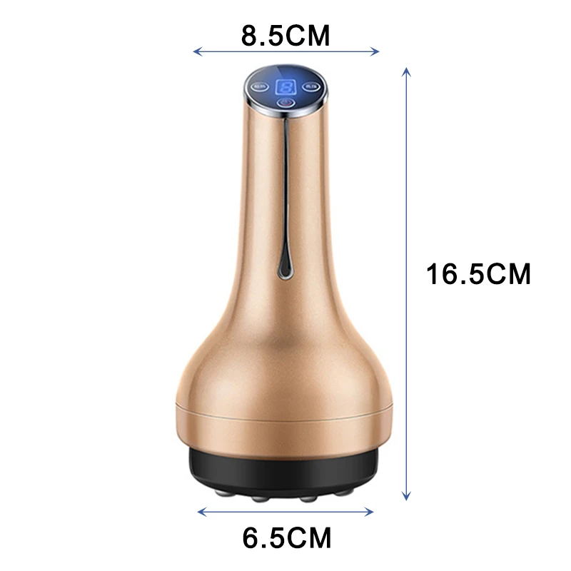 

Настраиваемый электрический массажер для тела от целлюлита Гуаша с функцией подогрева, вакуумного массажа и присосок для спины, для ухода за здоровьем