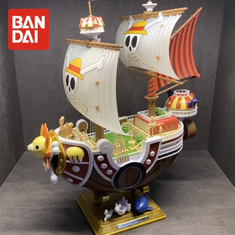 

Bandai Original One Piece Assemble Model Thousand Sunny Going Merry Boat Ship Figure Collection Pirate Model Statue Toy Gift