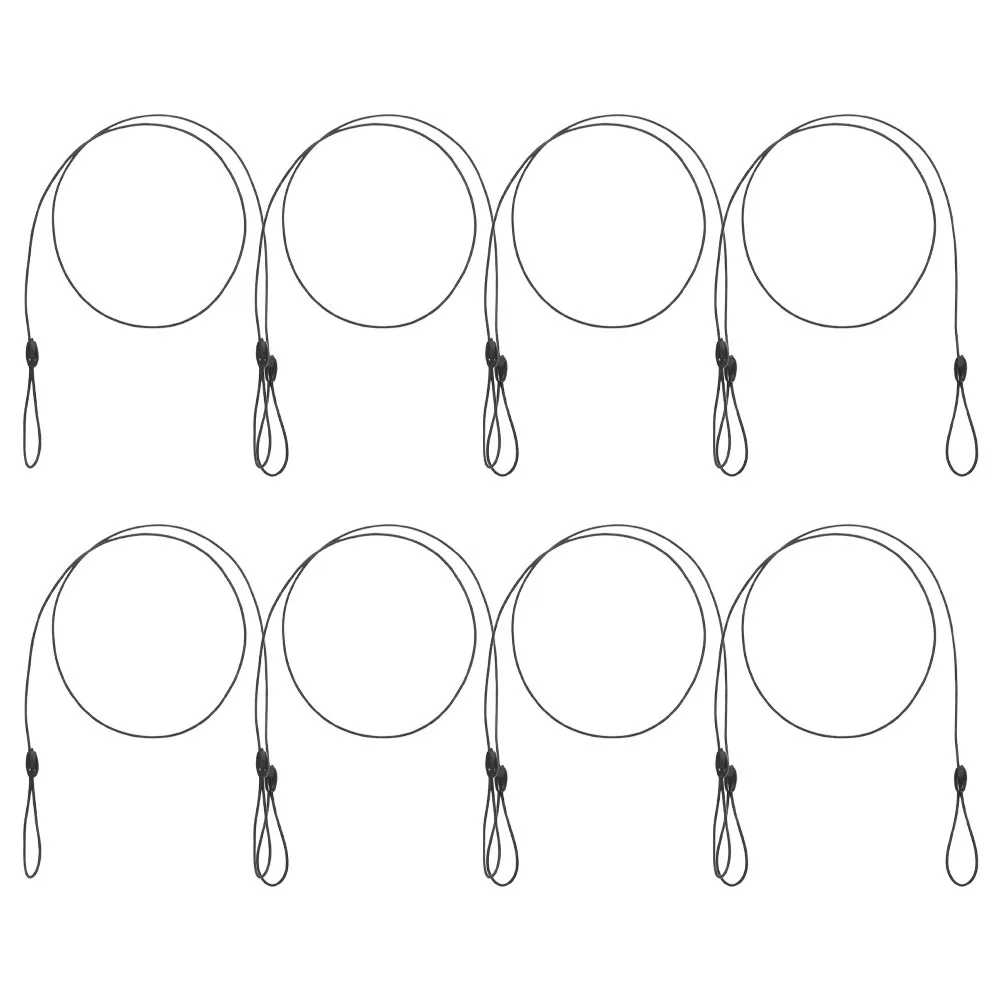 

8Pcs High Elasticity Lanyard for Badge Stylus Pen Mask Secure Retractable Clip Tether Rope for Daily Use Office School