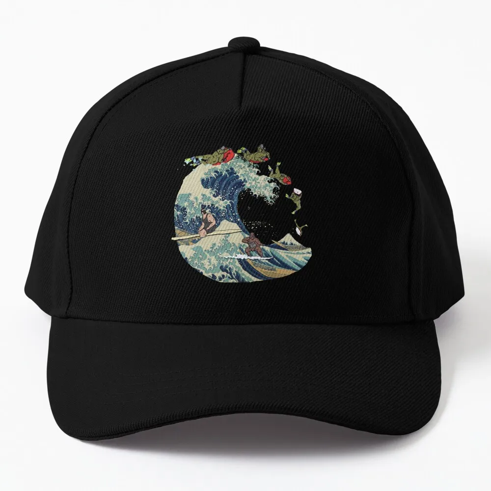 

Great Wave of Browntown Baseball Cap Horse Hat Big Size Hat hiking hat Rugby Male Cap Women's