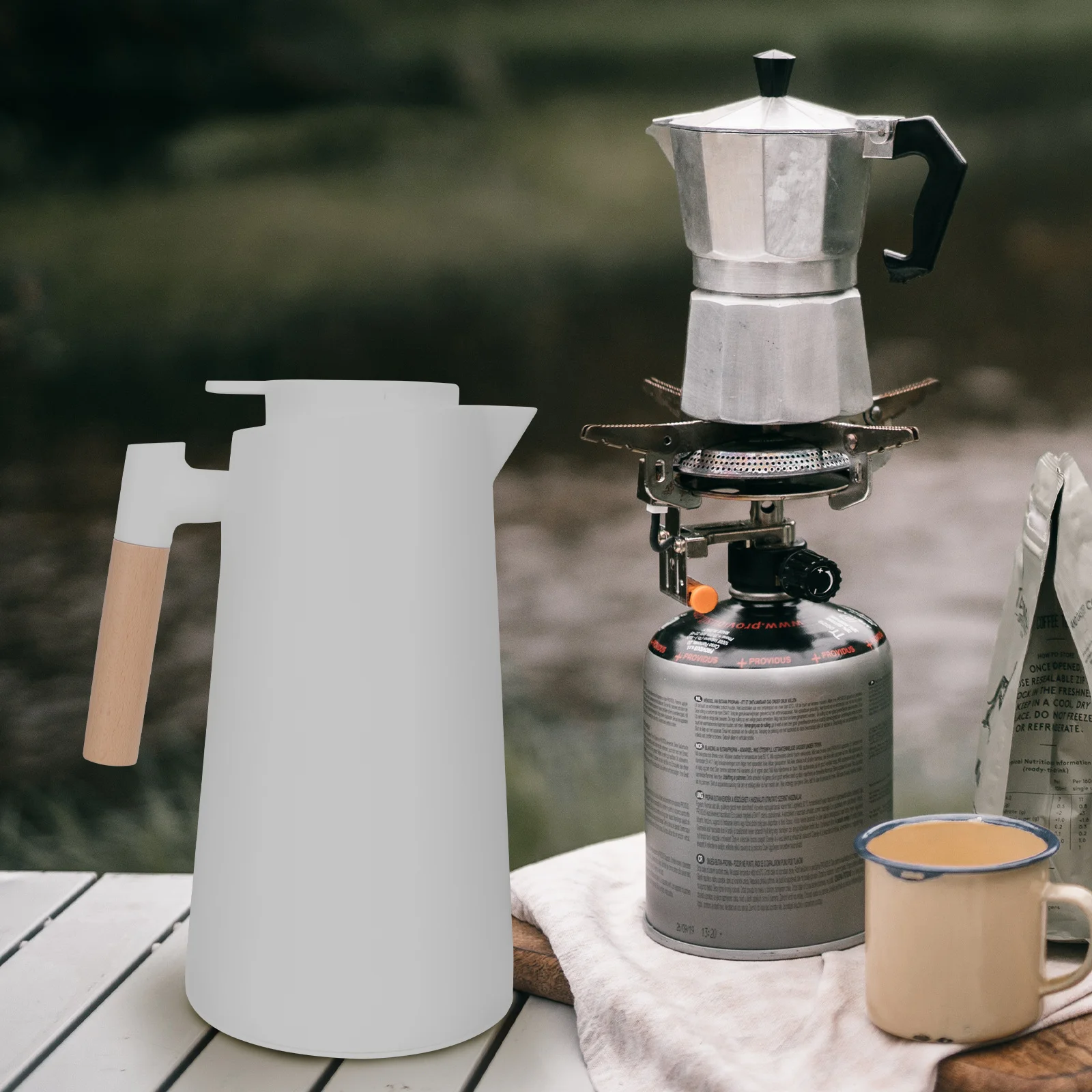 

Insulated Water Kettle Large Capacity Thermal Carafe For Home Coffee Tea Nordic Style Portable Glass Liner Kettle Warm