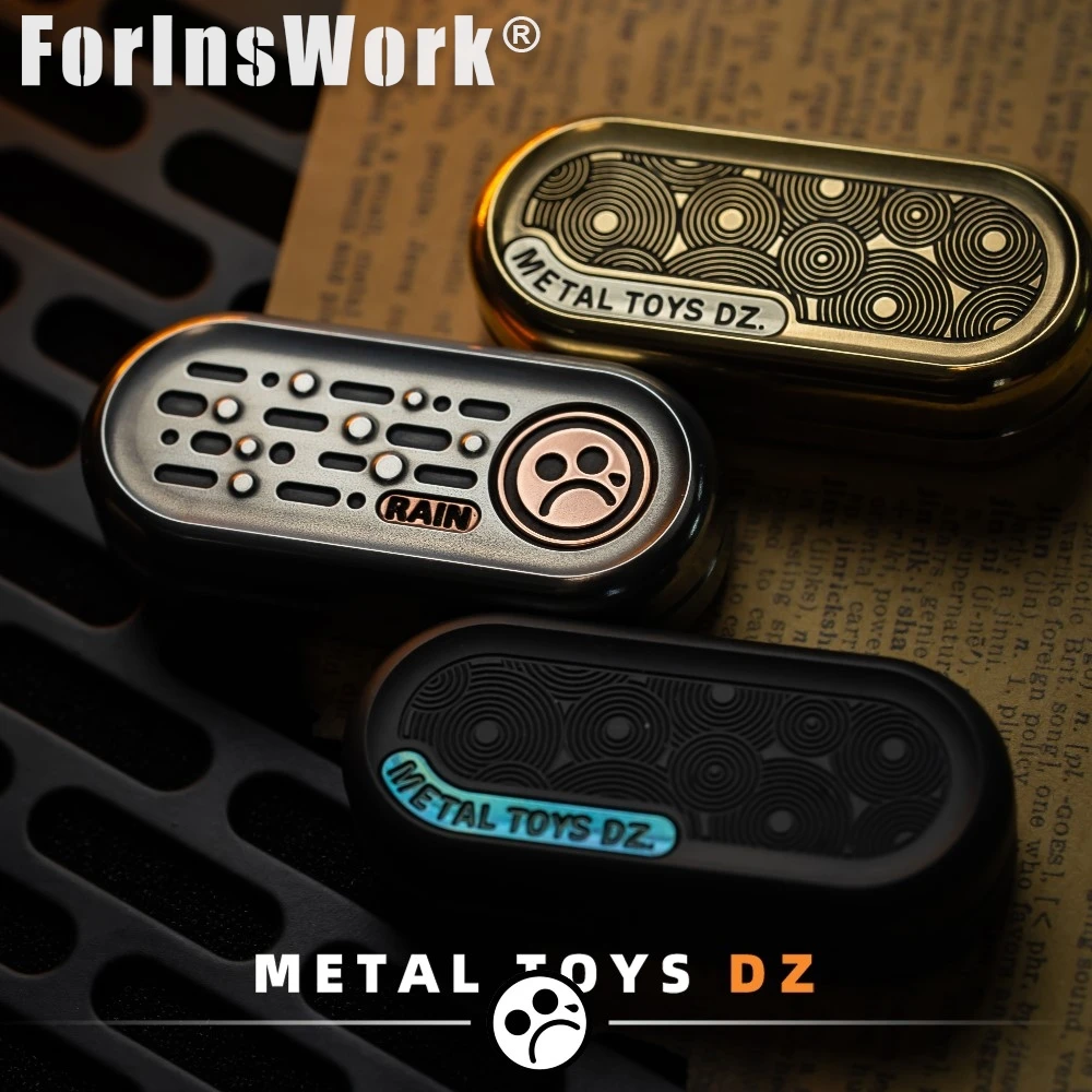 الألعاب المعدنية DZ أعلى السطح الممطر أربع مواد ذروة لوحة القطع المقطعي اليد أداة التبريد الأشياء المضادة للضغط لعبة EDC أداة تدوير الأرجل المعدنية #1