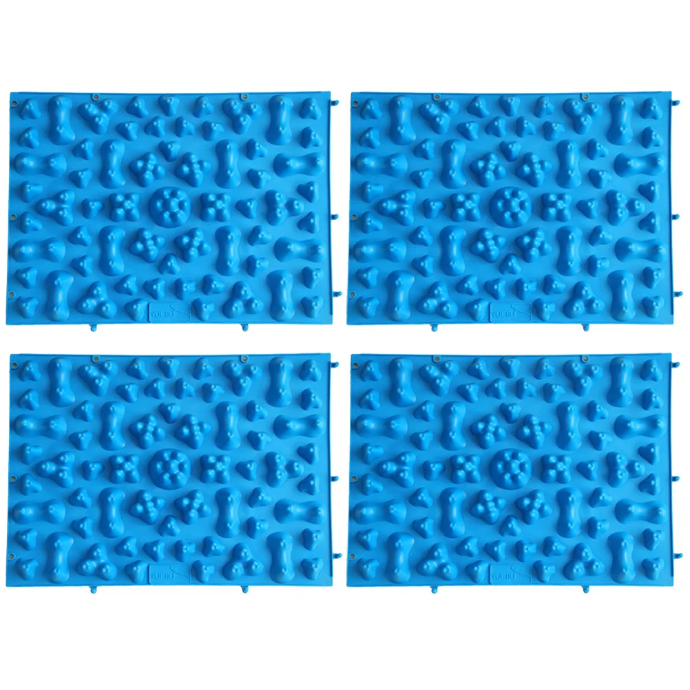 4 قطعة بساط تدليك القدم ريفلكسولوجي العلاج بالابر وسادة الدورة الدموية الإغاثة الإجهاد التعب الاسترخاء المنزل مكتب لوحة حصاة #6