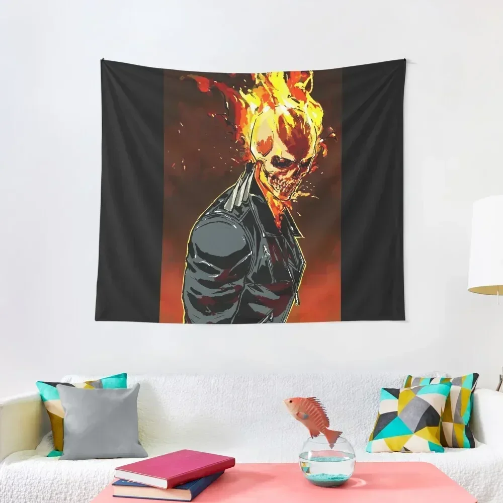 

Ghost Rider Tapestry Wall Decoration Room Decorating Aesthetic Decorative Wall Mural House Decor Tapestry
