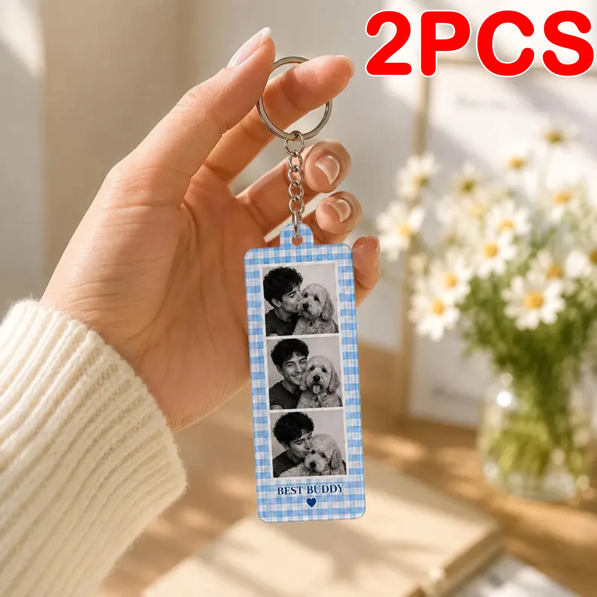 Personalized Photo Frame Keychain