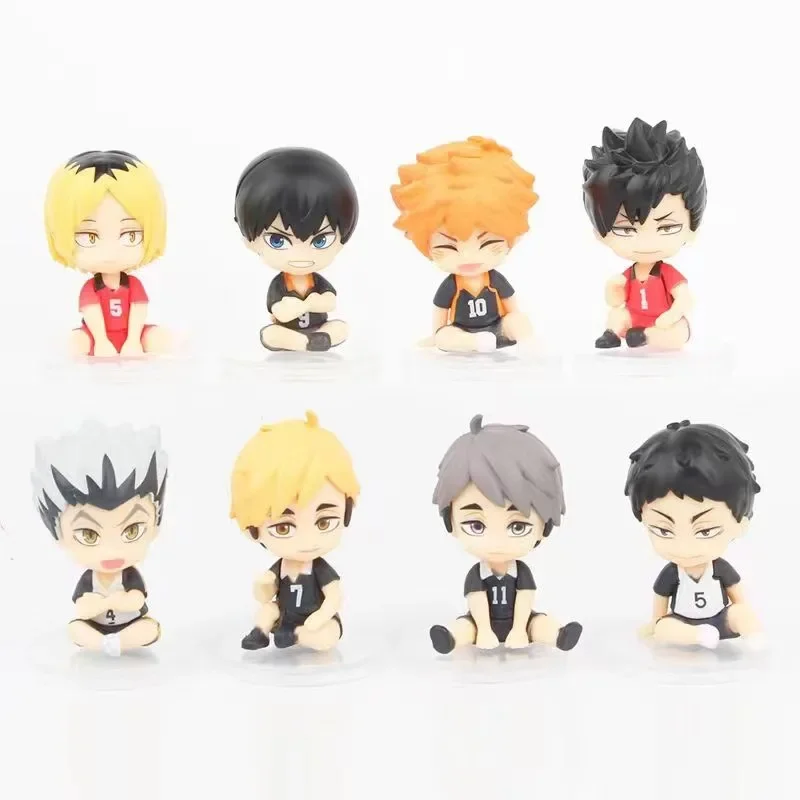 

Оригинальная фигурка Gacha Haikyuu плечо к плечу Сидящая фигурка Shoyo Hinata Tobio Kageyama экшн-фигурка игрушки