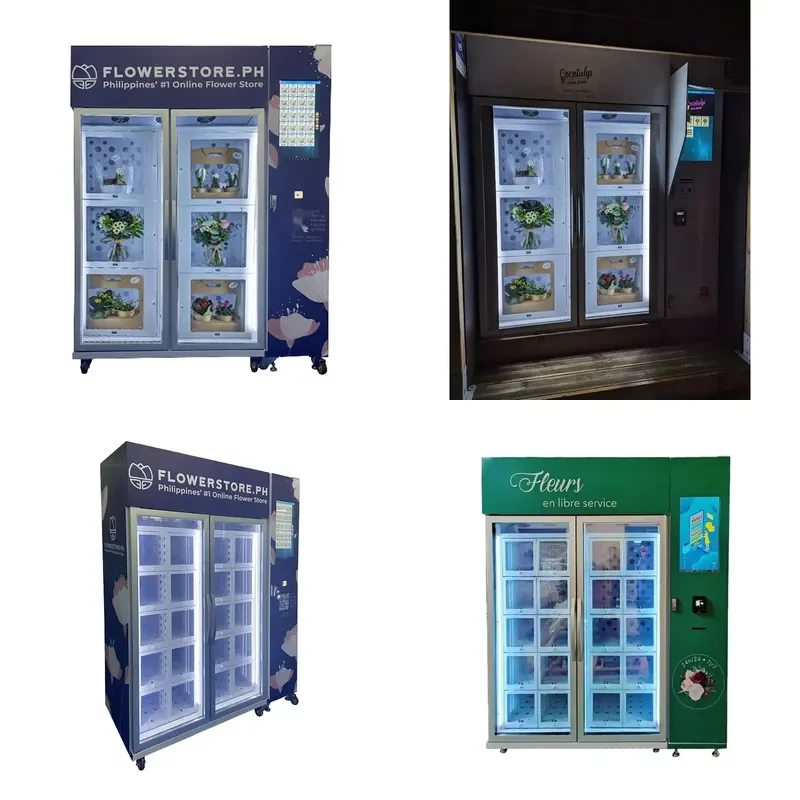 for 24 Hours Fresh Flower Vending Machine Automatic Temperature Refrigerator Vending Machines for Sale