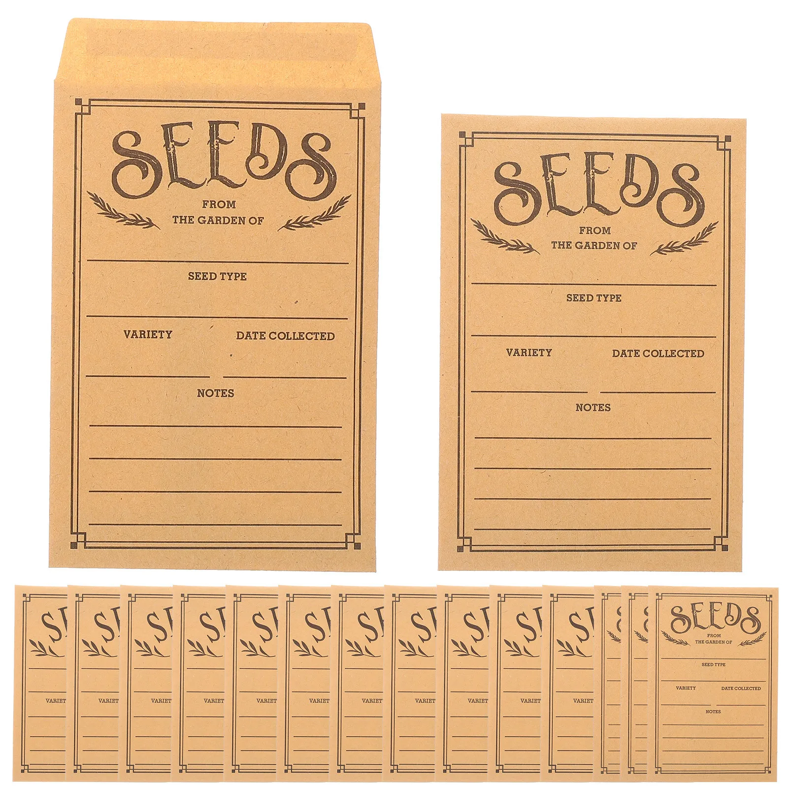 

50 Pcs Kraft Mini Paper Envelopes for Seeds Coins Money Wedding Invitations Small Gift Packets Convenient Multi Use Data Stamps