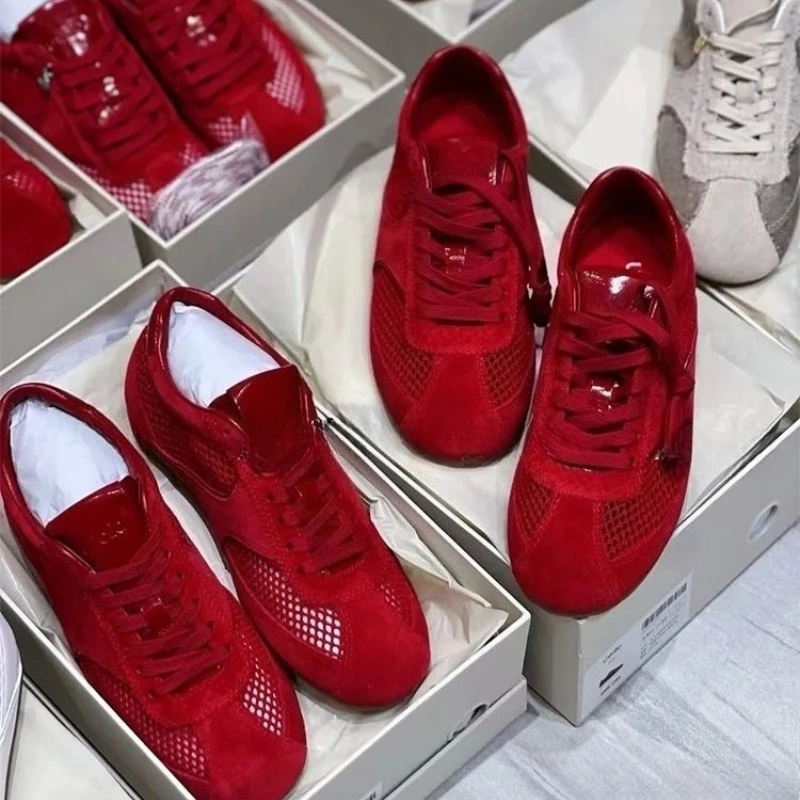 

Кроссовки, женская сетчатая обувь, лето 2029, женская сетчатая обувь, немецкая тренировочная обувь, кожаная женская обувь на плоской подошве